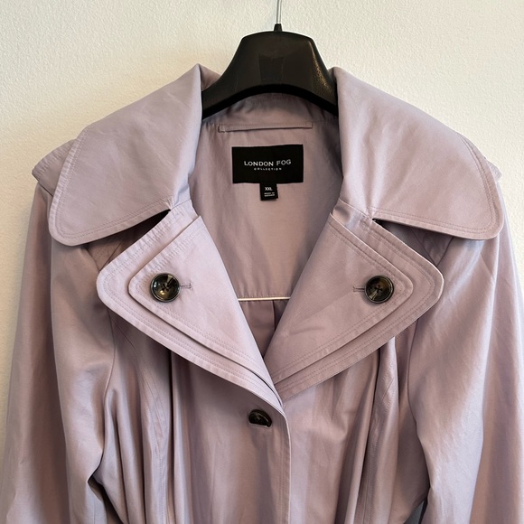 London Fog XXL Purple/Violet Trench Rain Coat - Picture 3 of 11